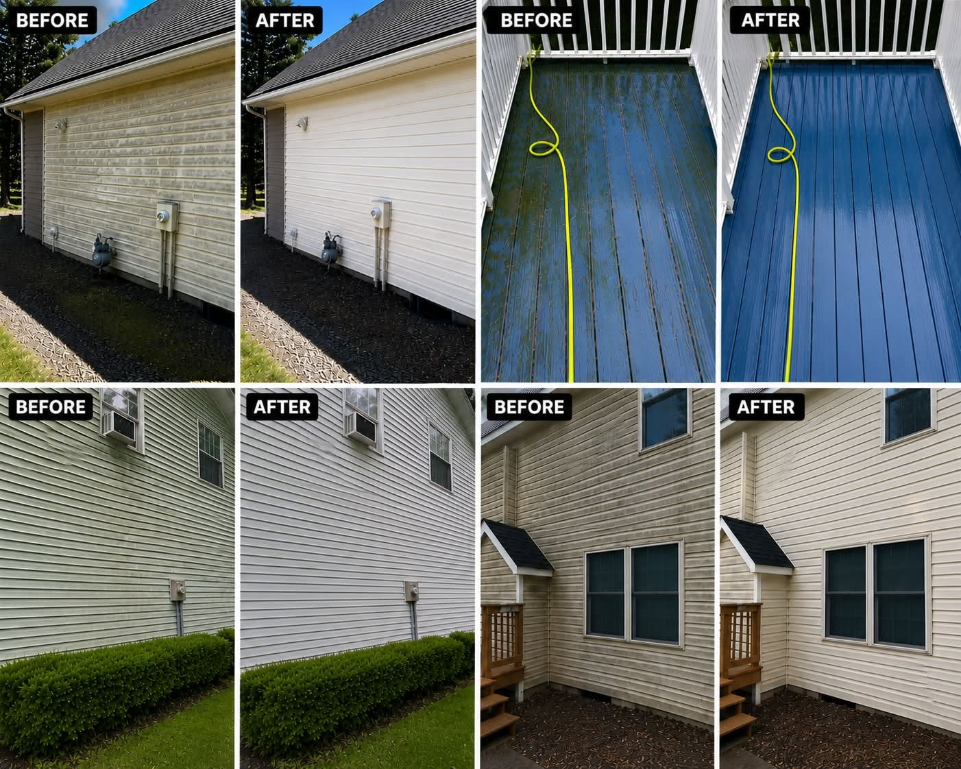Garage & Deck Refresh in Elmira, Chemung County